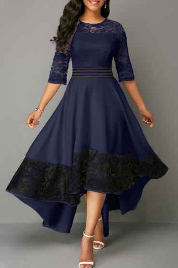 Eleganta kleita ar mežģīnēm ''Bianca'', tumši zila