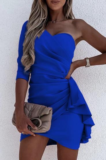 Eleganta mini kleita ar volāniem ''Ricaletta'', zila