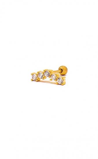 Elegants mini auskars, ART944, zelta krāsa