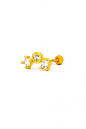 Elegants mini auskars, ART943, zelta krāsa