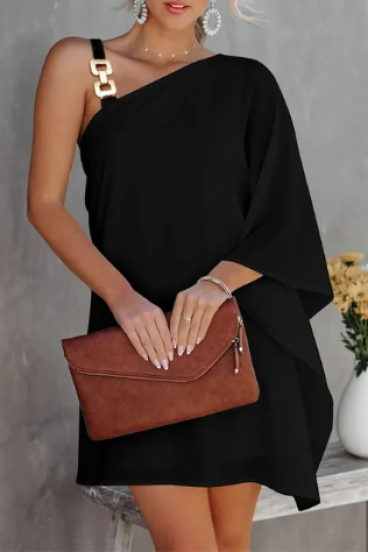 Eleganta mini kleita, melna
