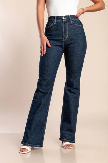 "Luxe jeans" Super stretch džinsi ar augstu vidukli uzliesmojošu visā garumā