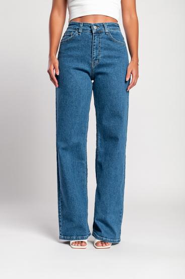 "Luxe jeans" Super elastīgi džinsi ar augstu vidukli ar platām kājām