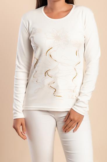 Kokvilnas garroku tops, balts