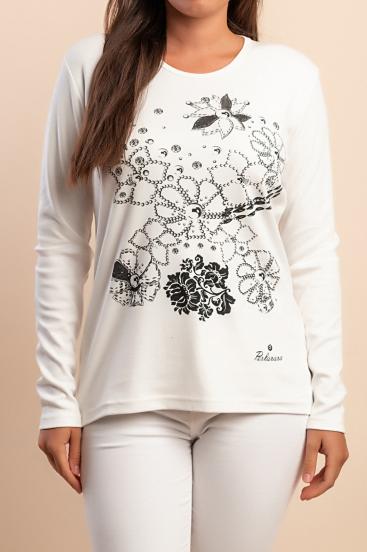 Kokvilnas garroku tops, balts
